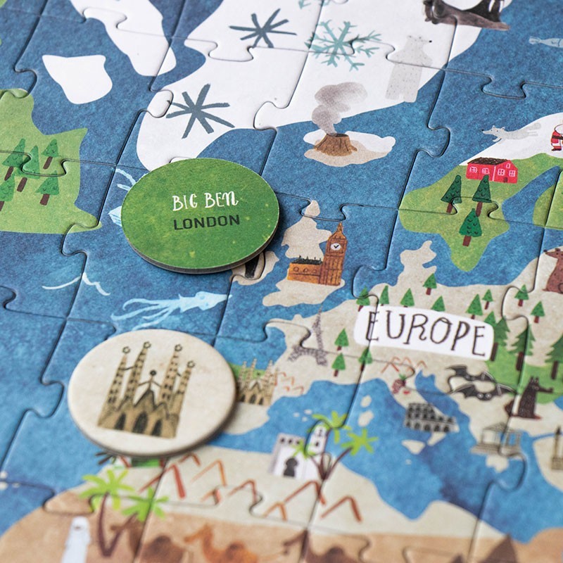 world countries map puzzle